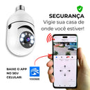 [LEVE 4 PAGUE 1] Câmera de Segurança 360° HD com Visão Noturna + BRINDES: Tranca Elétrica + Refletor LED