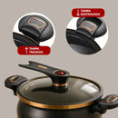 [LEVE 2 PAGUE 1] Panelas de Aço Inox Duble Anti Explosões 8 em 1 + Kit de Utensílios | ÚLTIMAS UNIDADES!